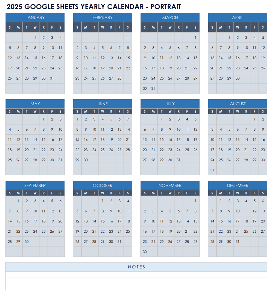 19 Free Google Calendar Templates For 2025 for Free Printable Google Calendar 2025