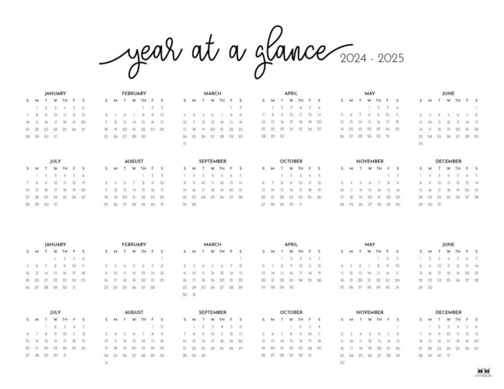 Free 2024 and 2025 Calendar Printable