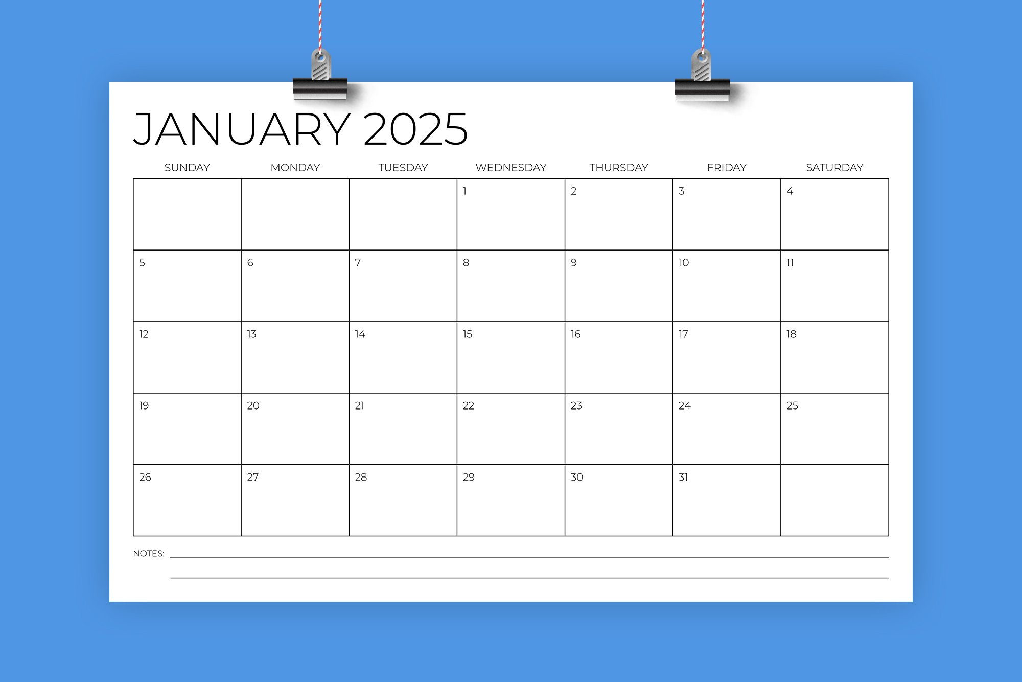 2025 11X17 Calendar Template with 11x17 2025 Calendar Printable