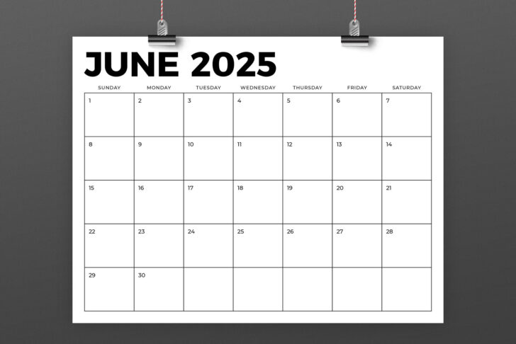 8.5 X 11 Printable 2025 Calendar