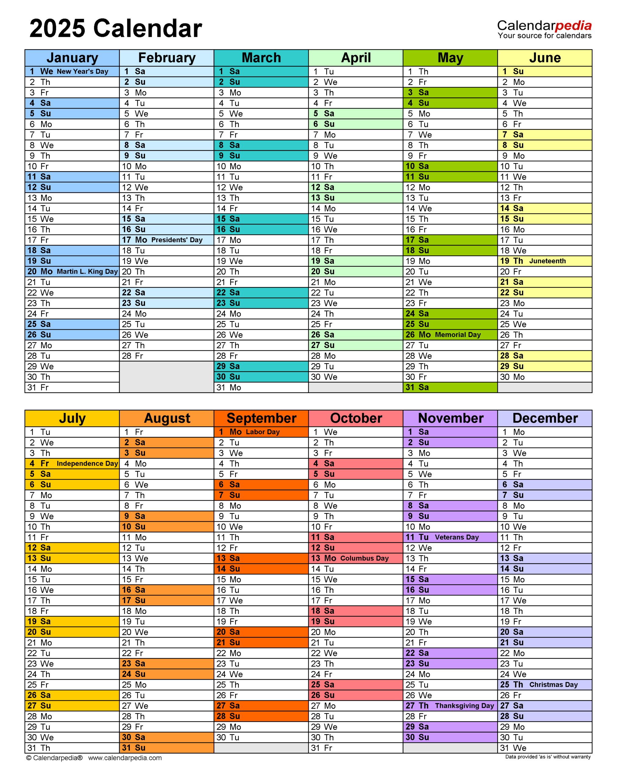 2025 Calendar - Free Printable Excel Templates | Calendarpedia intended for Printable Calendar 2025 Singapore Excel