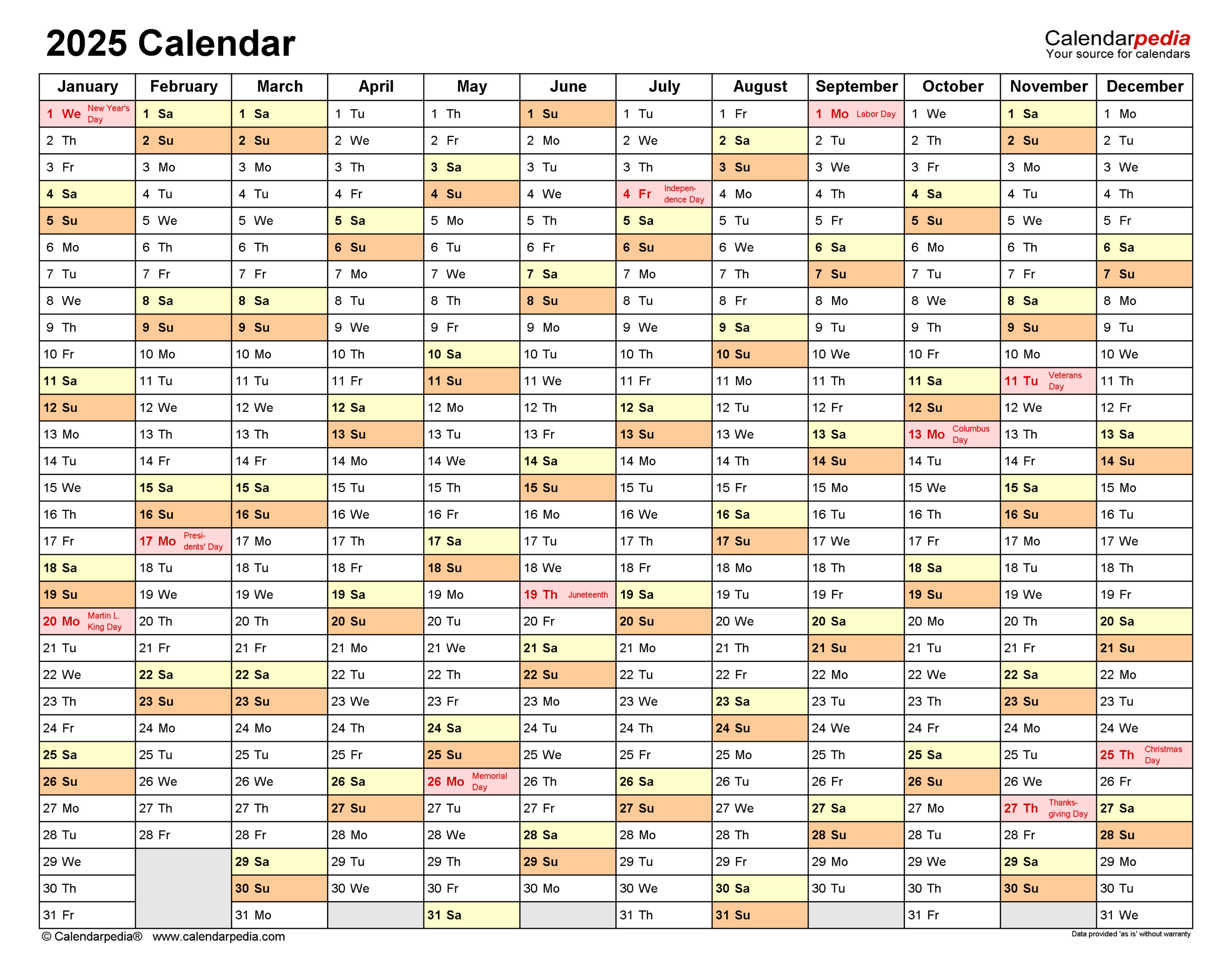 2025 Calendar - Free Printable Excel Templates | Calendarpedia intended for Printable Calendar 2025 Singapore Excel
