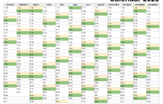 2025 Calendar Printable, ✓ Pdf, Excel And Image File – Free throughout 52 Week Calendar 2025 Printable Free