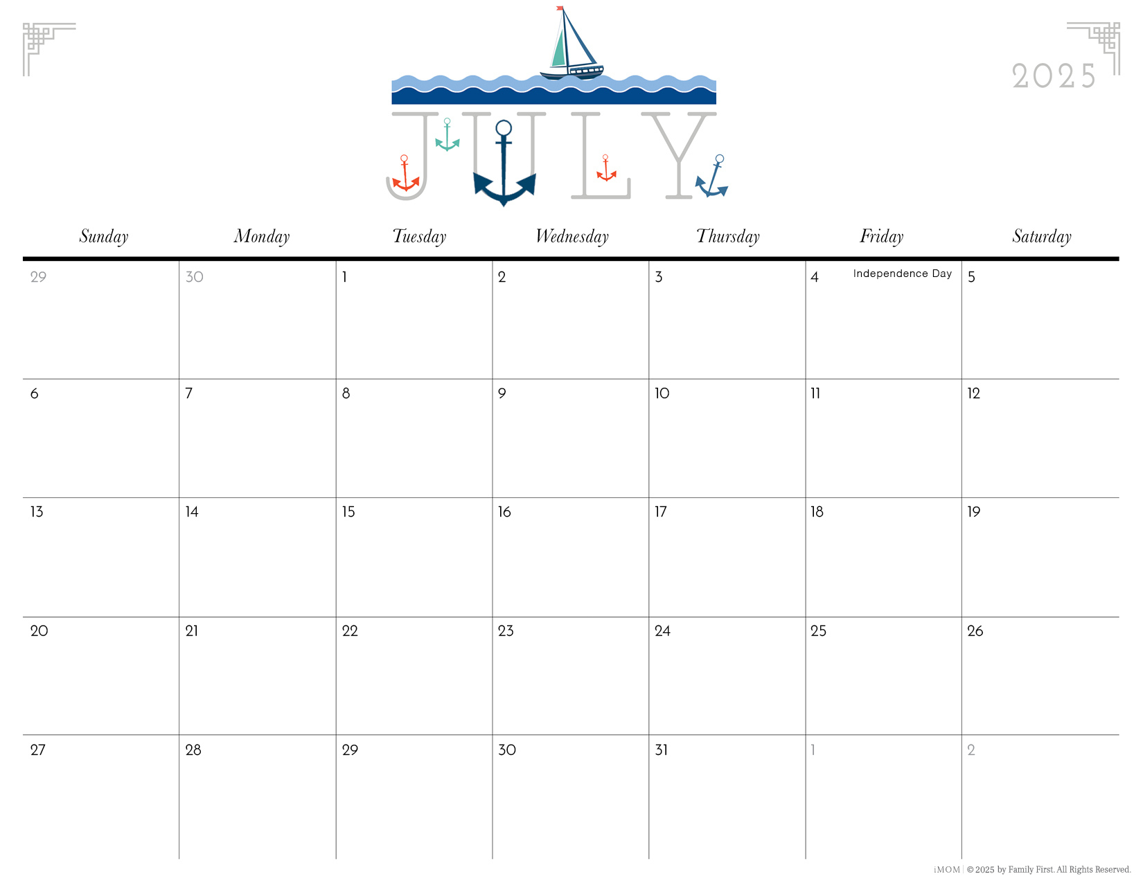 2025 Cute Printable Calendars For Moms - Imom intended for Free Printable Calendar 2025 Imom