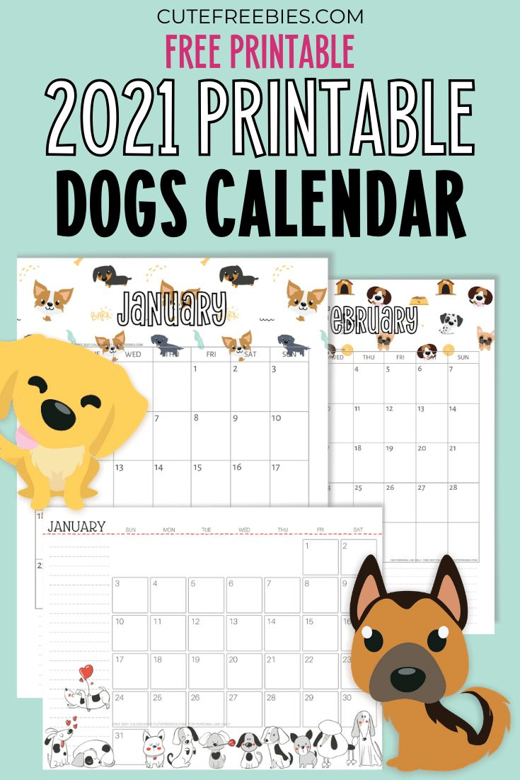 2025 Free Printable Dogs Calendar For A Happy Year - Cute Freebies inside Printable Dog Calendar 2025