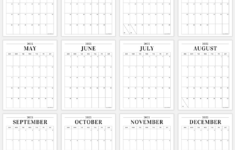 2025 Minimal Calendar Printable (Vertical & Horizontal!) – Jellymemos within Printable Calendar 2025 Hp