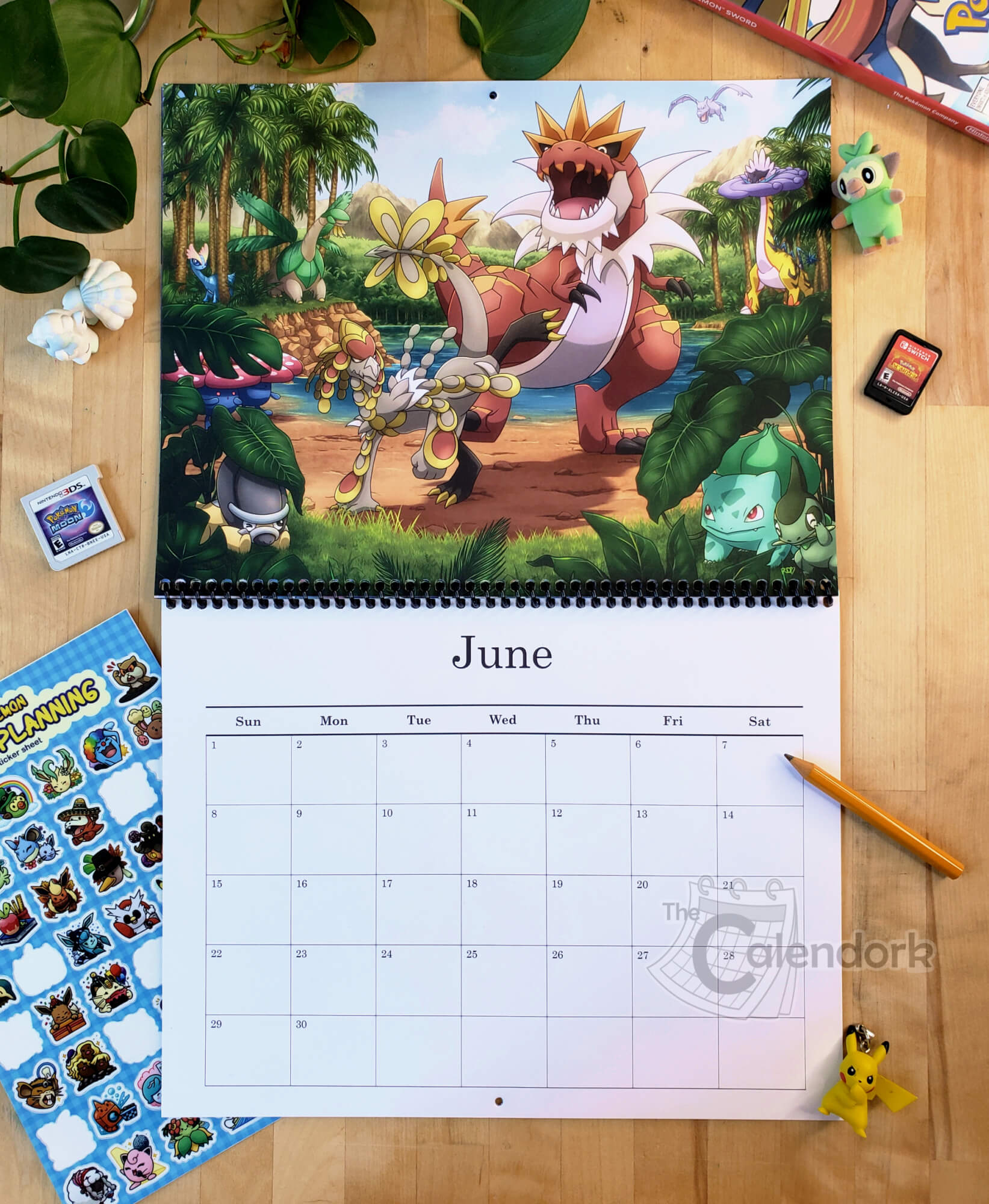 2025 Pokemon Wall Calendar in Pokemon Calendar 2025 Printable