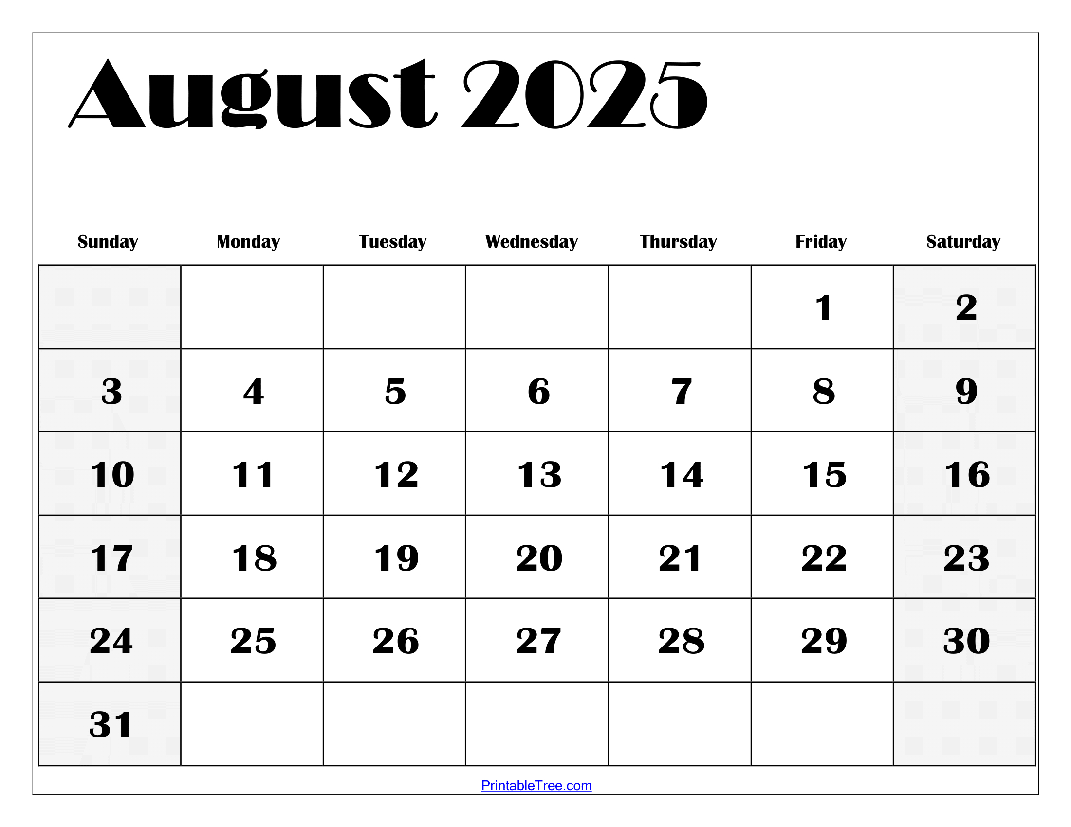 August 2025 Calendar Printable Pdf Template With Holidays pertaining to August 2025 Printable Calendar with Holidays