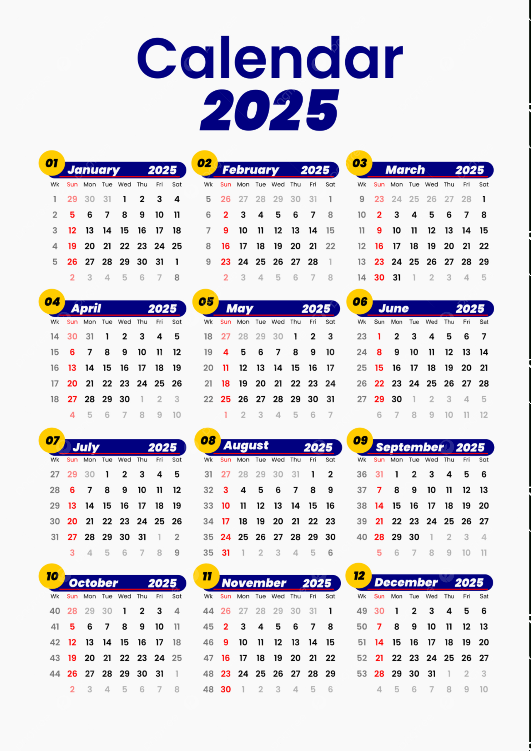 Blue Calendar 2025 Vector Template Download On Pngtree with regard to General Blue Printable Calendar July 2025