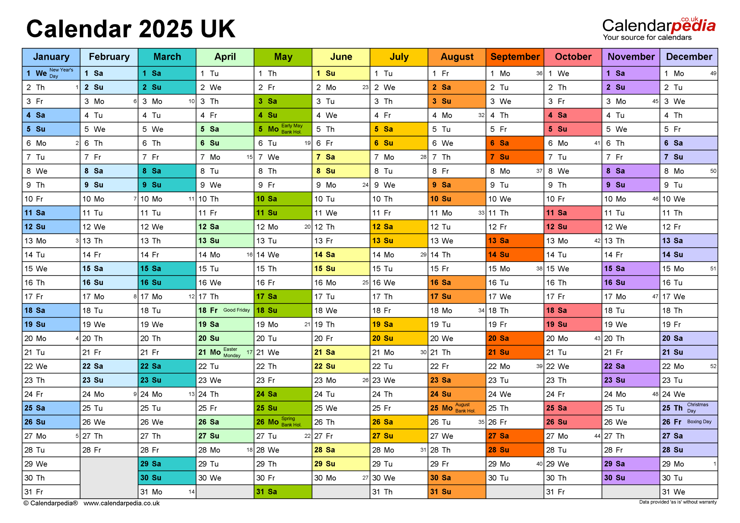 Calendar 2025 (Uk) - Free Printable Pdf Templates within Calendar Template 2025 Printable Free