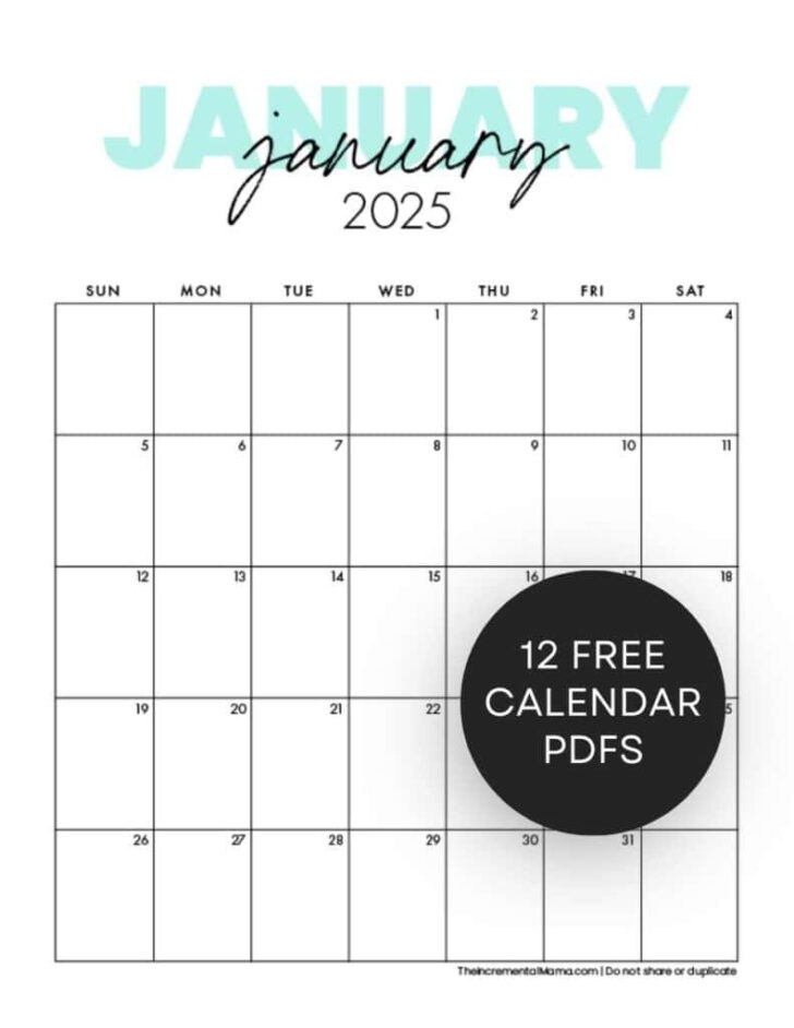 Printable Calendar 2025 2 Months