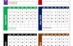 February To July 2025 Calendar Printable Pdf | Six Months Calendar for Feb July Calendar 2025