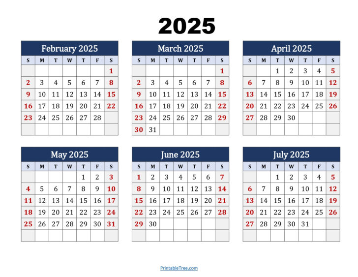 Feb July July 2025 Calendar