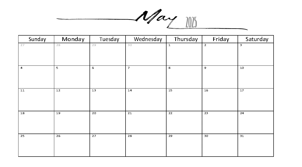 Free 2025 Calendar Template Word | Instant Download within Free Editable 2025 Word Calendar Printable