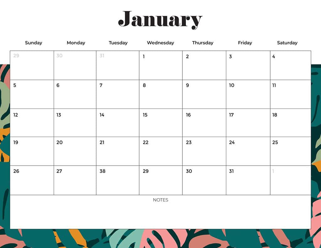 Free 2025 Calendars — 80 Beautiful &amp;amp; Printable Options For You! for Printable 2025 Calendar Monday Start
