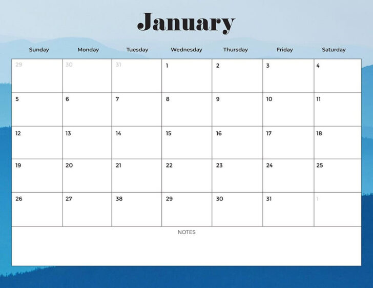 Calendar Template 2025 Printable Free