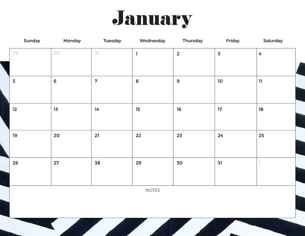 Free 2025 Calendars — 80 Beautiful &amp;amp; Printable Options For You! within Free Printable Calendar 2025 Monday to Sunday