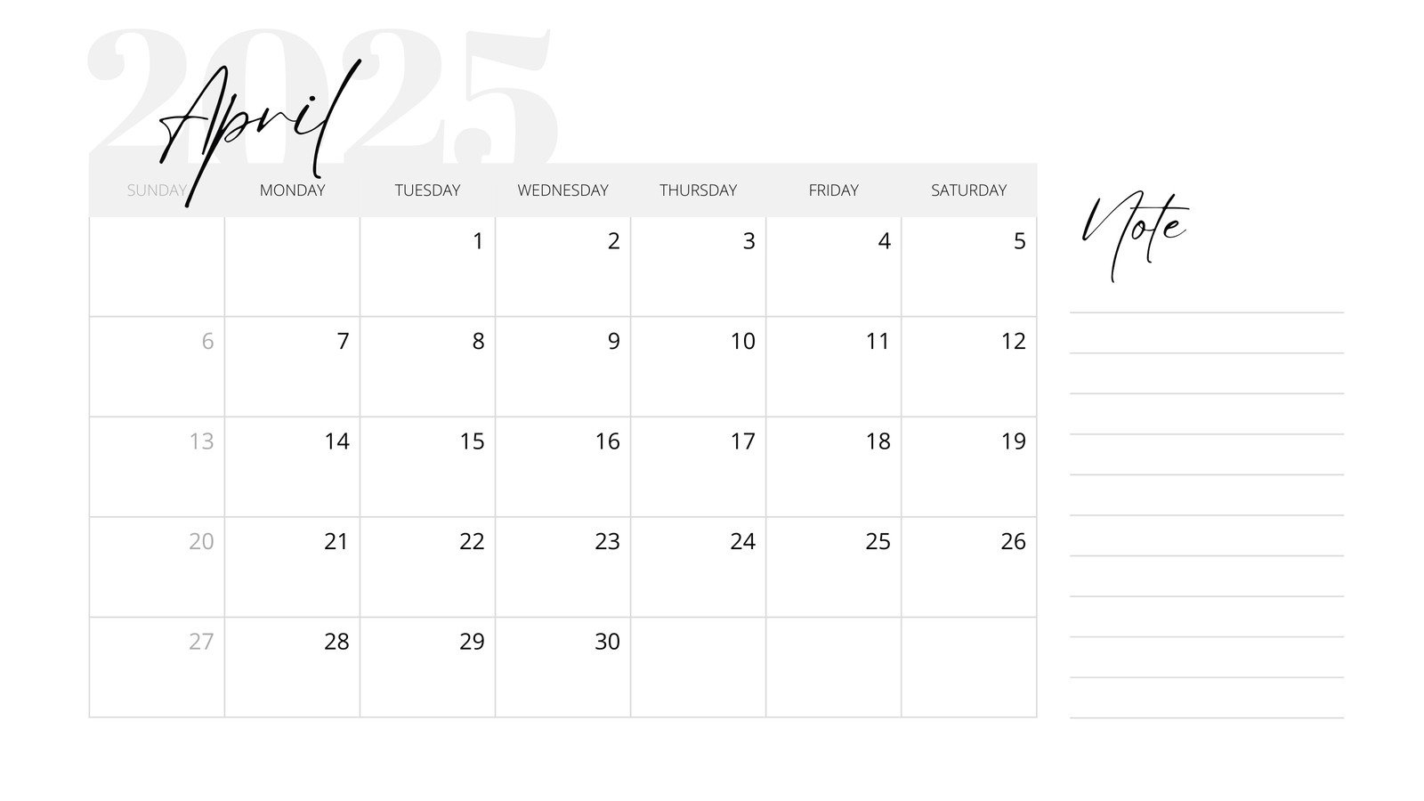 Free And Customizable April 2025 Calendar Templates | Canva within Printable Calendar 2025 Monthly April