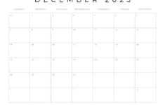 Free Printable 2025 Blank Calendar Templates (All 12 Months) within Free Printable Lined Calendar 2025