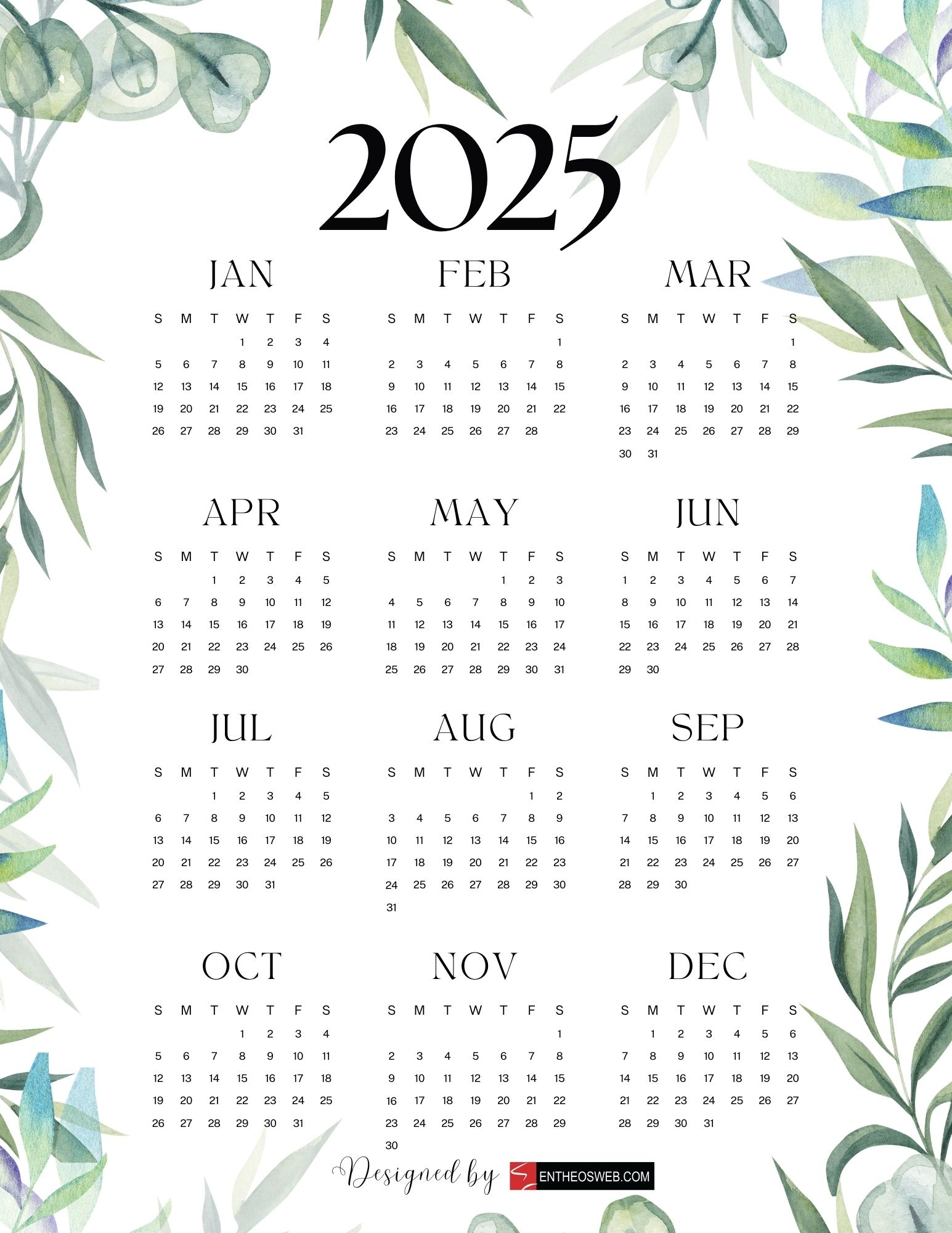 Free Printable 2025 Calendars #Free Printable 2025 Calendars intended for Free Mini Calendar Printable 2025