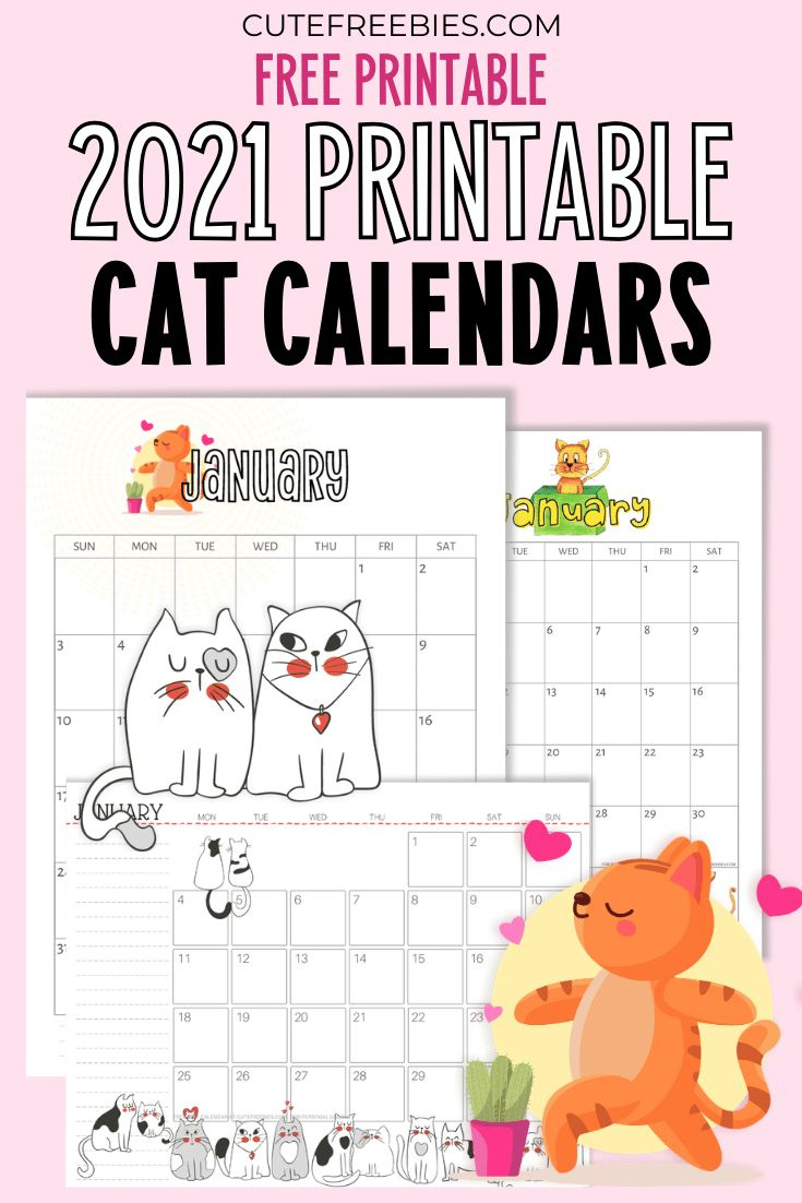 Free Printable 2025 Cat Calendar – Super Cute - Cute Freebies For You intended for Printable Calendar 2025 Cat