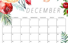 Free Printable 2025 Floral Calendar – The Cottage Market for Free Printable Calendar 2025 Flowers