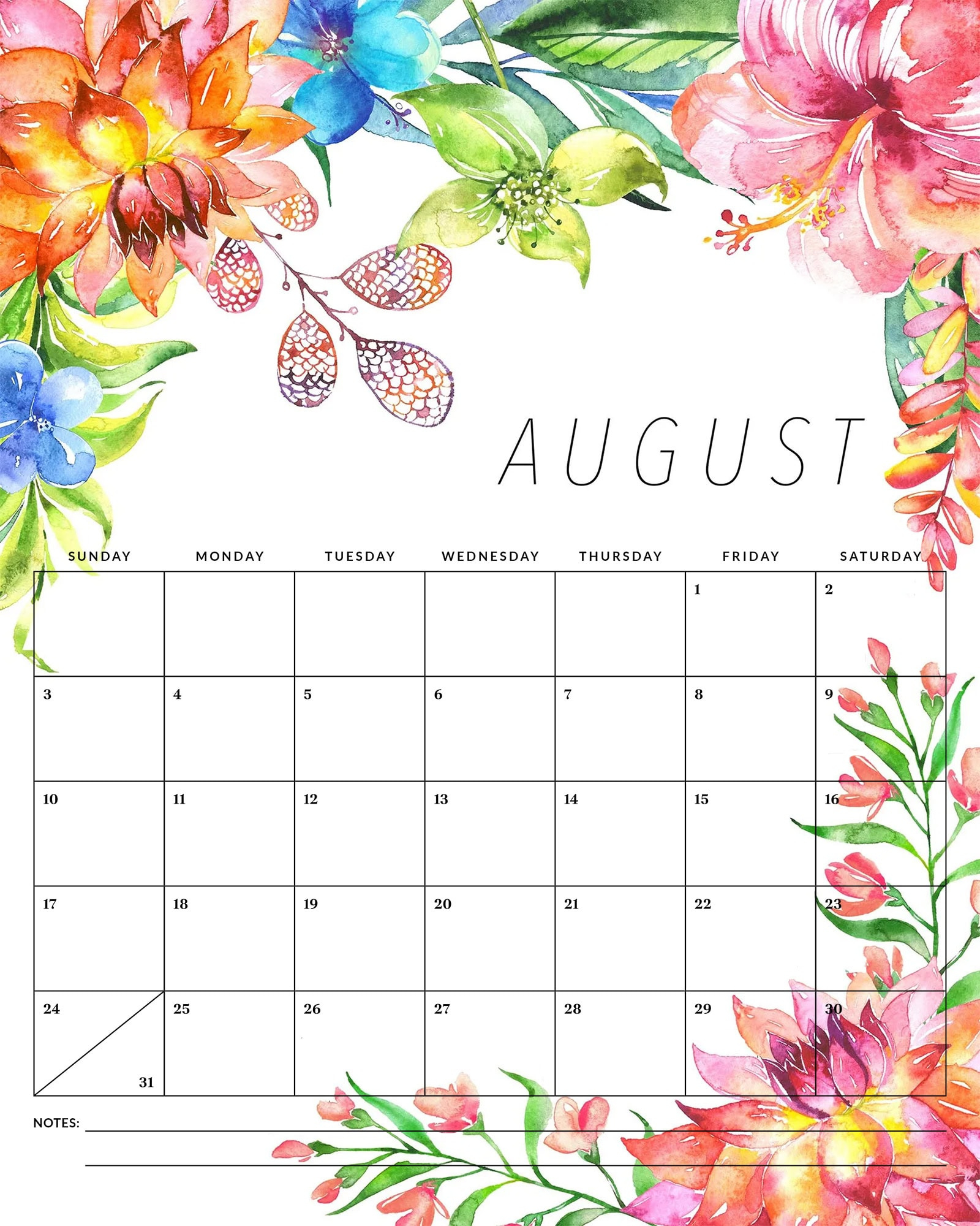 Free Printable 2025 Floral Calendar - The Cottage Market within Free Printable Calendar 2025 Floral
