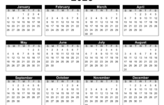 Free Printable 2025 Yearly Calendar – Free Printables, Monograms with Printable Calendar 2025 Grid