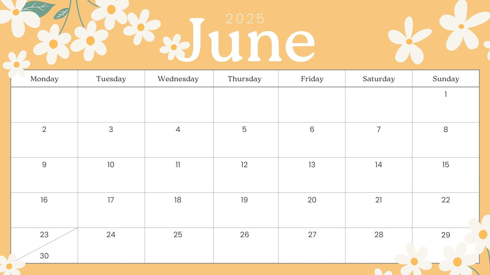 Free Printable, Custom June 2025 Calendar Templates | Canva with regard to Printable Calendar 2025 June 2025