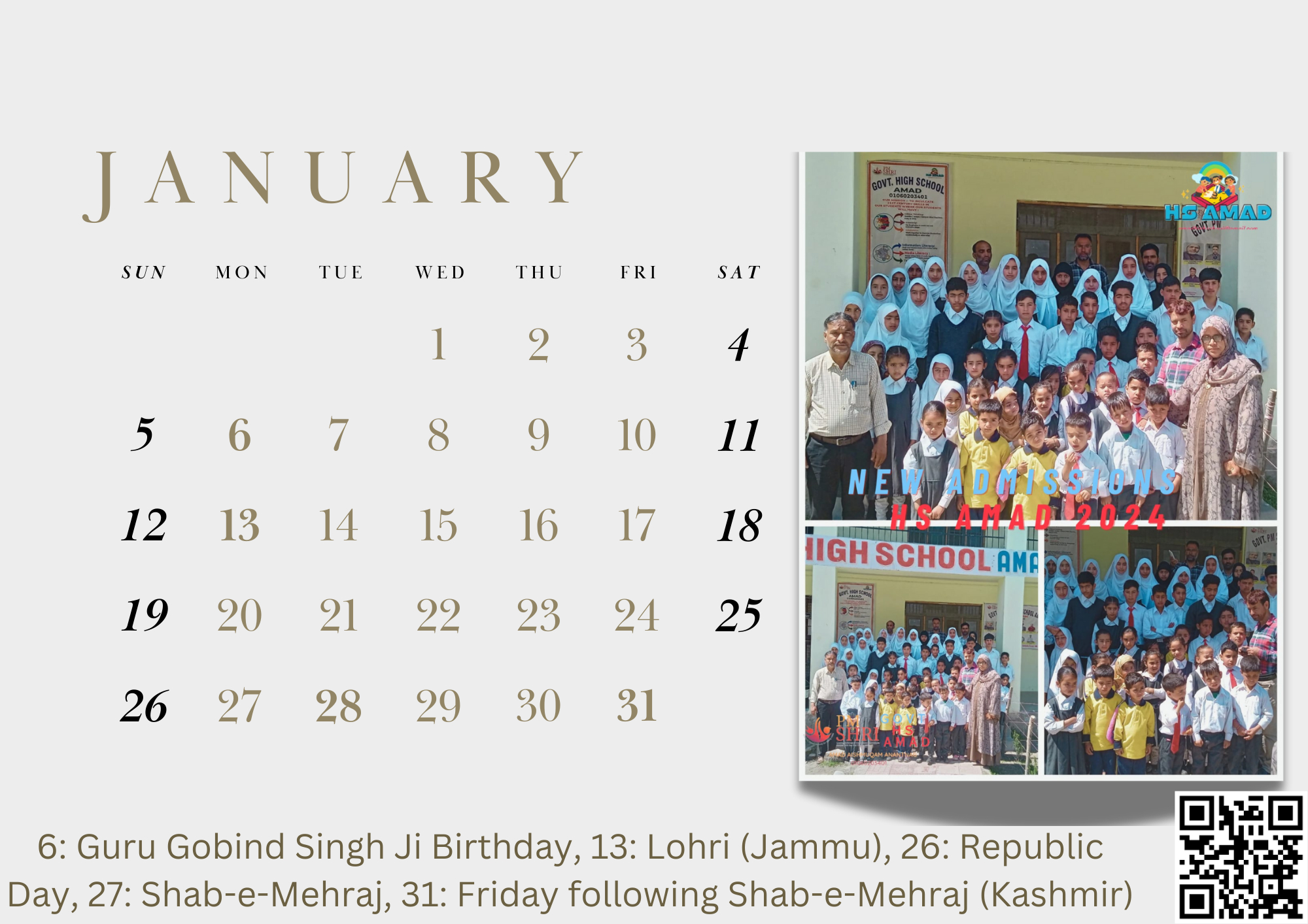 Jammu &amp;amp; Kashmir Calendar 2025 with regard to Printable Calendar 2025 Jammu And Kashmir With Holidays