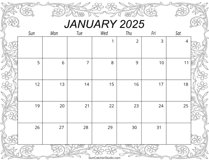 Free Printable Calendar 2025 Homemade