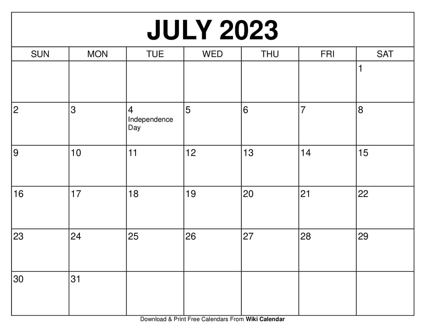 July 2025 Calendar - Printable Templates &amp;amp; More for Wiki Calendar July 2025