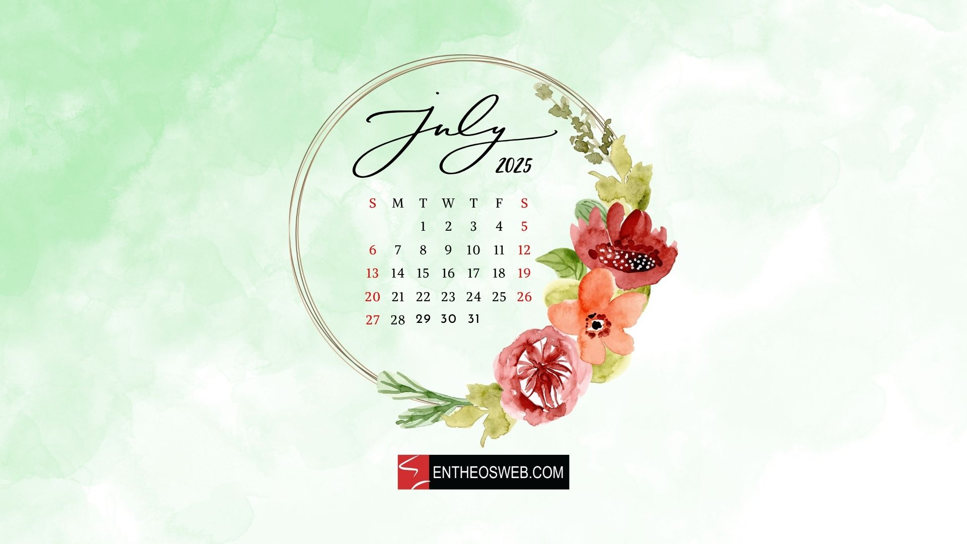 July 2025 Desktop Wallpapers &amp;amp; Screensavers | Entheosweb regarding July 2025 Desktop Calendar