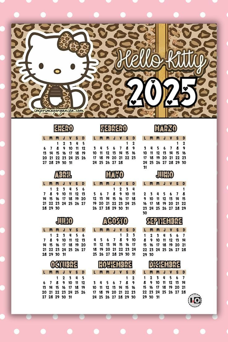 Kalendarz 2025 Z Sanrio Glamour with regard to Printable Calendar 2025 Hello Kitty