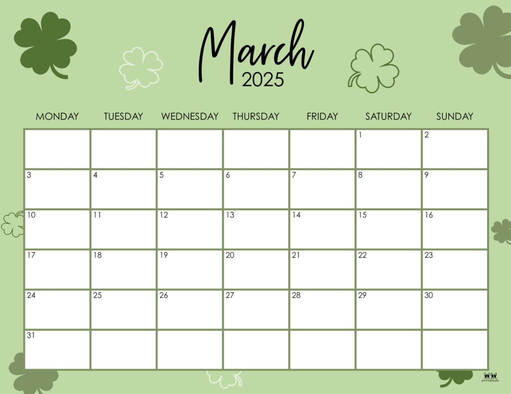 March 2025 Calendars - 107 Free Printables | Printabulls regarding Printable Calendar 2025 March Month