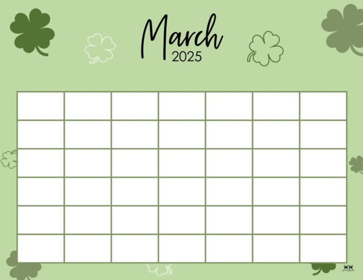 Printable Calendar 2025 Free Printable March