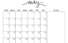 May 2025 Calendars – 107 Free Printables | Printabulls intended for Printable Calendar 2025 May Free