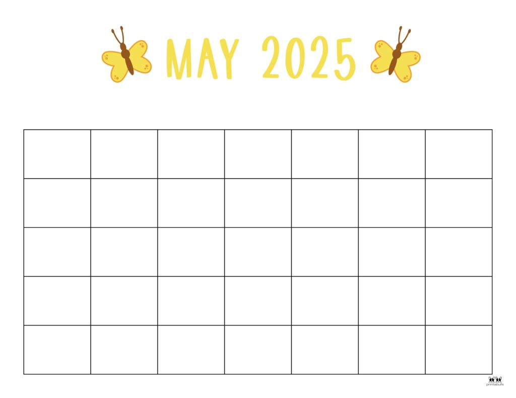 May 2025 Calendars - 107 Free Printables | Printabulls throughout Free Printable Calendar 2025 May