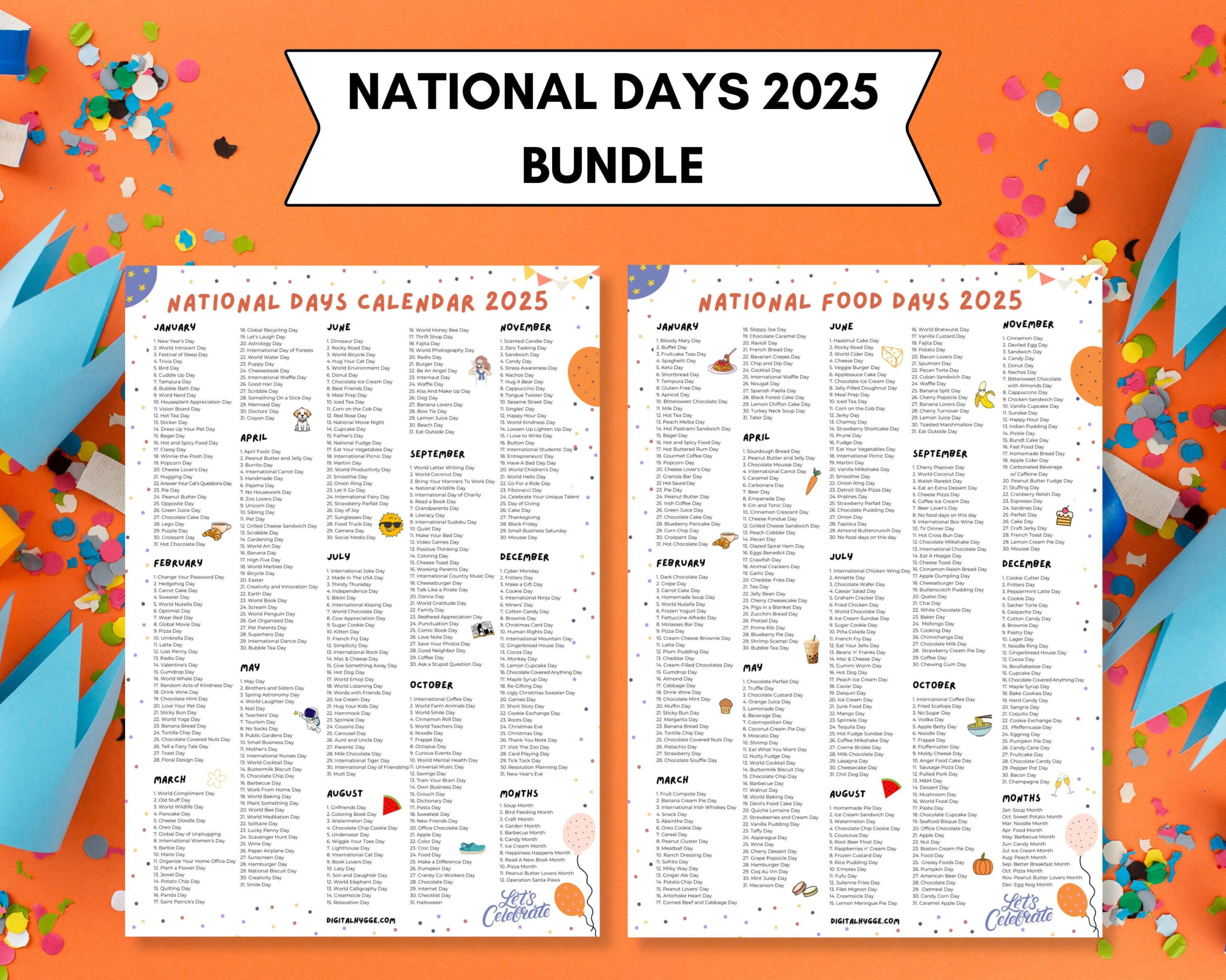National Days Calendar Printable | 2024 - 2025 National Holidays inside National Day Calendar 2025 Printable Free Download