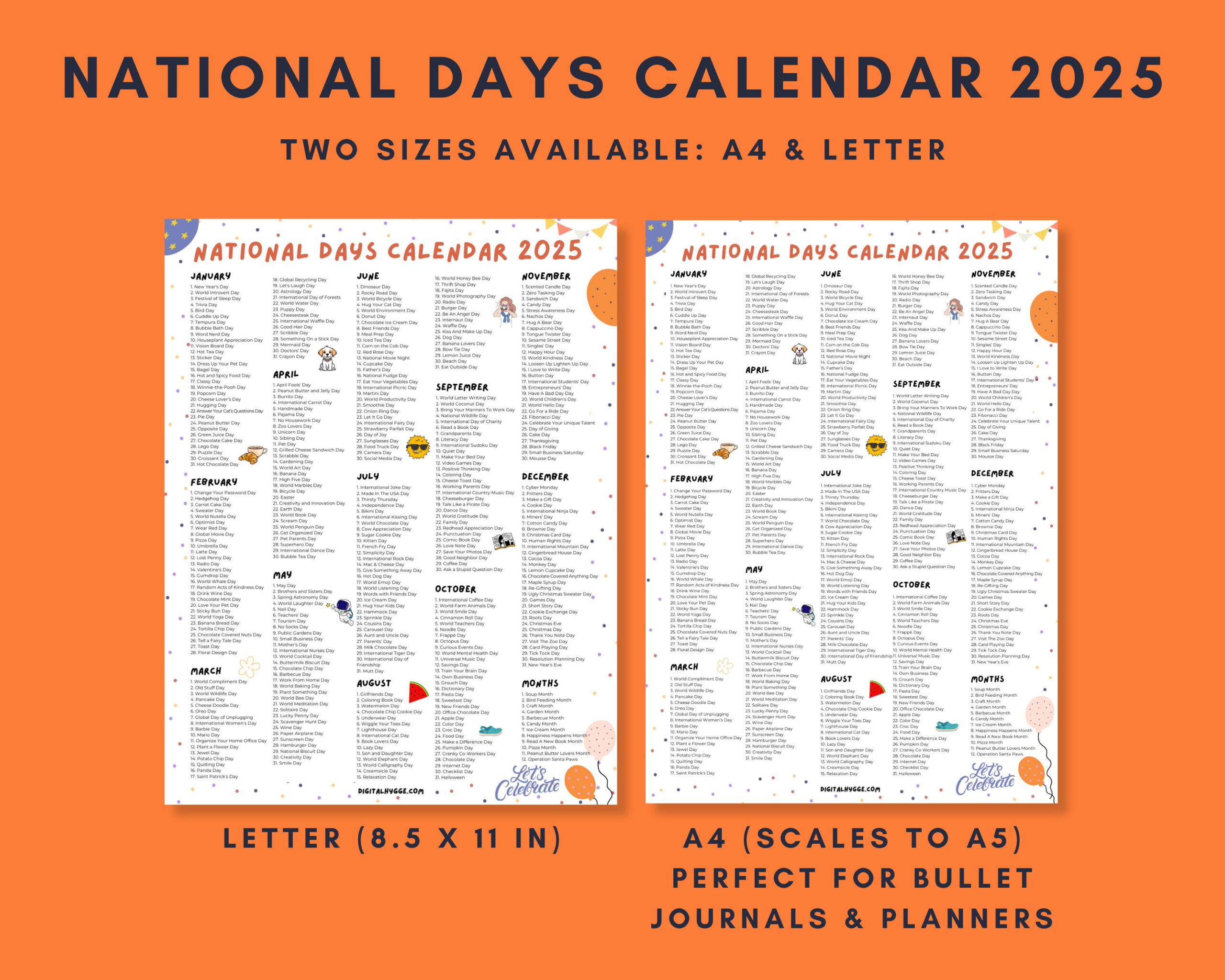 National Feiertage Kalender Printable | 2025 Feiertage Kalender for National Day Calendar 2025 Printable Free