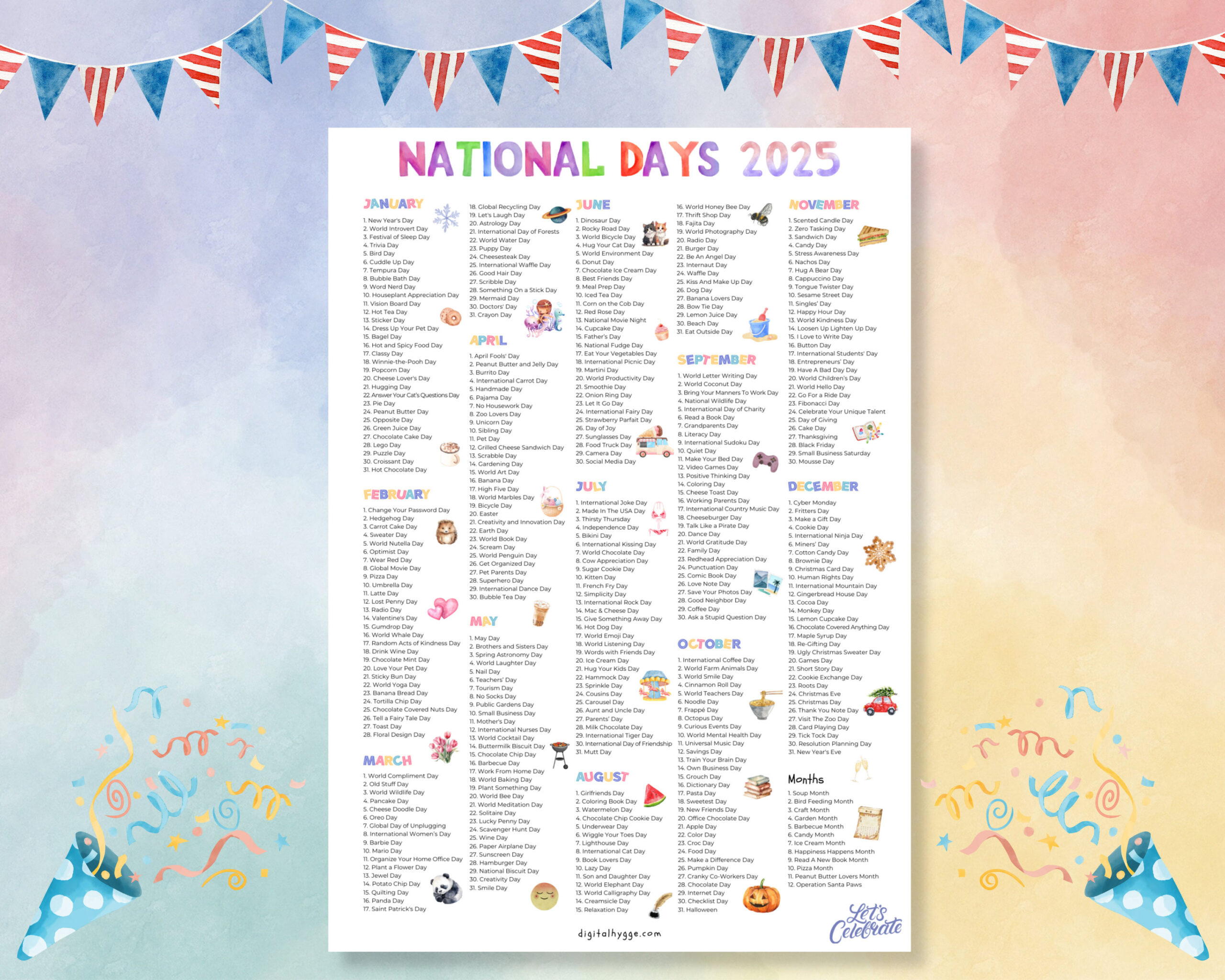 National Feiertage Kalender Printable | 2025 Feiertage Kalender within Printable National Day Calendar 2025