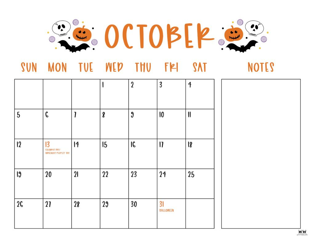 October 2025 Calendars - 107 Free Printables | Printabulls inside October Printable Calendar 2025