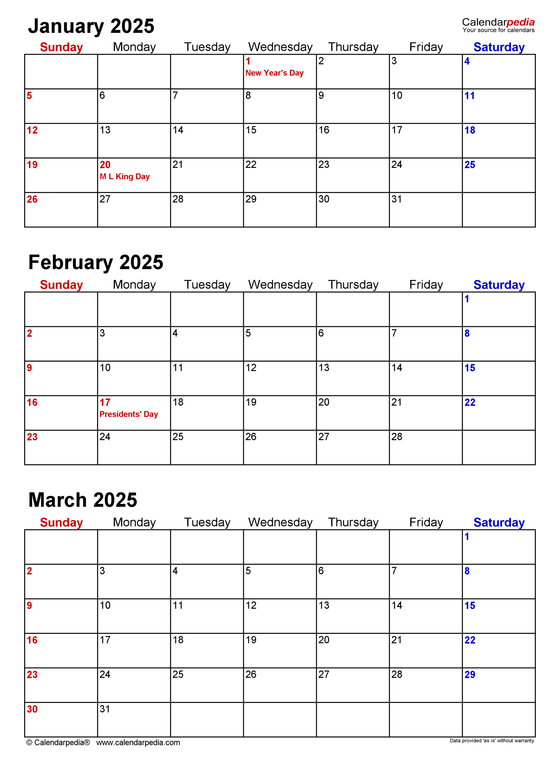 Quarterly Calendars 2025 - Free Printable Pdf Templates pertaining to Q1 2025 Calendar Printable