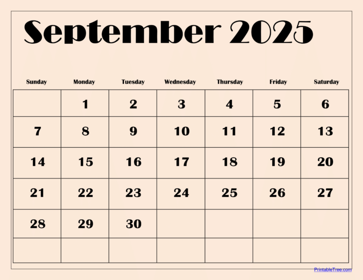 Printable Calendar September 2025 July 2025