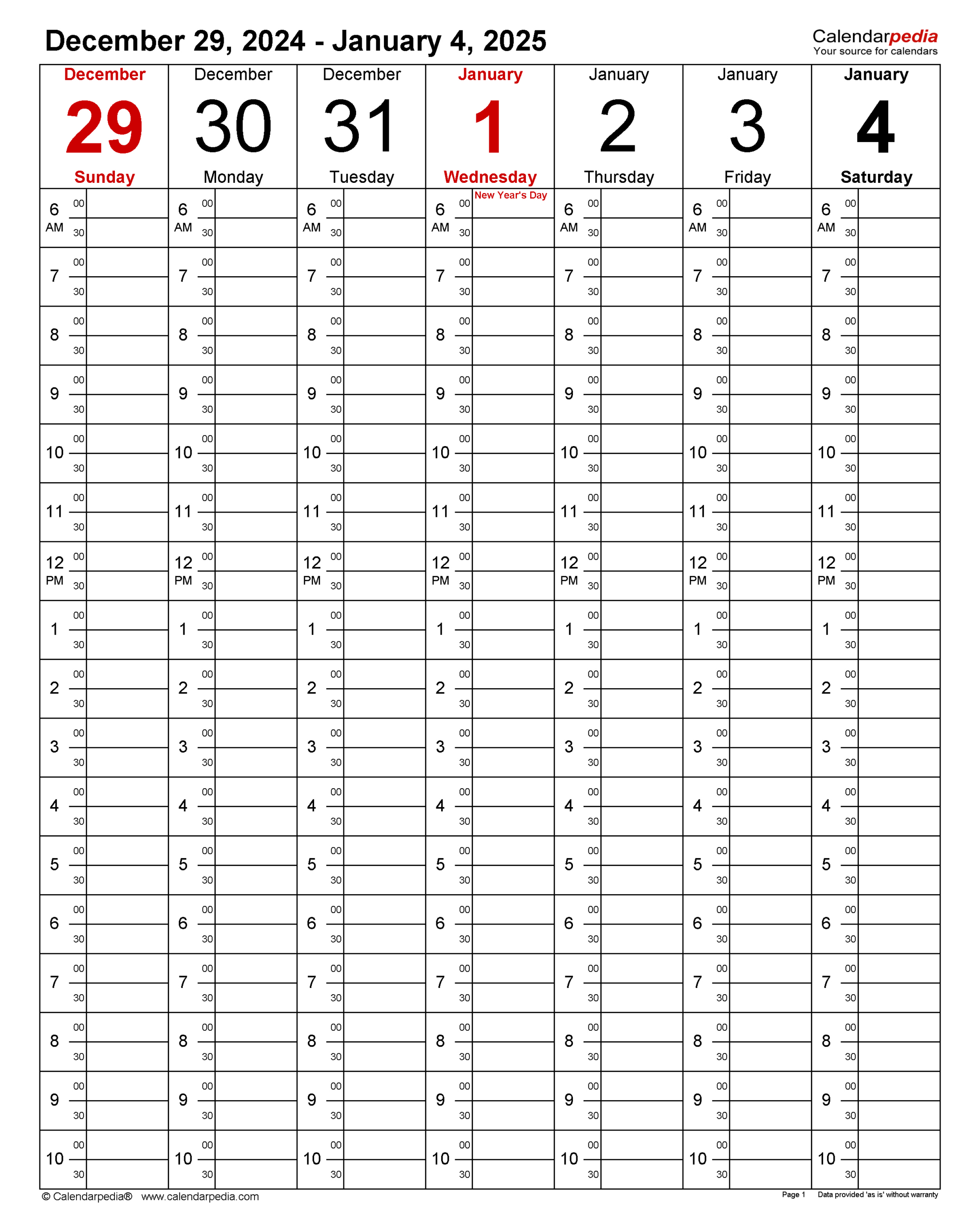 Weekly Calendars 2025 For Pdf - 12 Free Printable Templates with Free Printable Calendar 2025 Time And Date