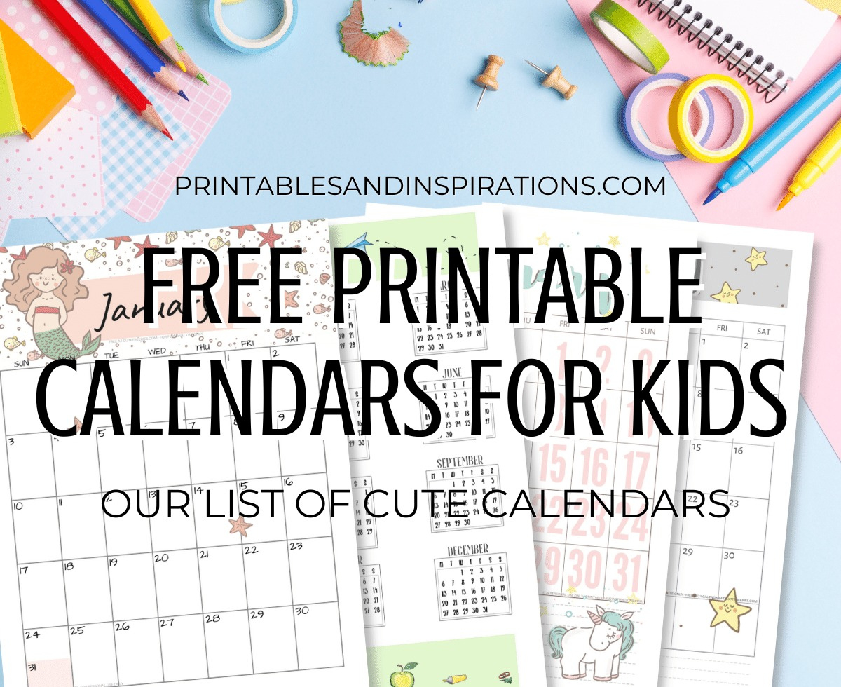 2024 2025 Free Printable Calendar For Kids - Printables And with Free Printable Childrens Calendar 2025