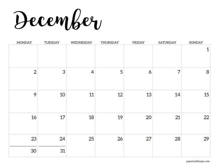 December 2024 and July 2025 Calendar Printable