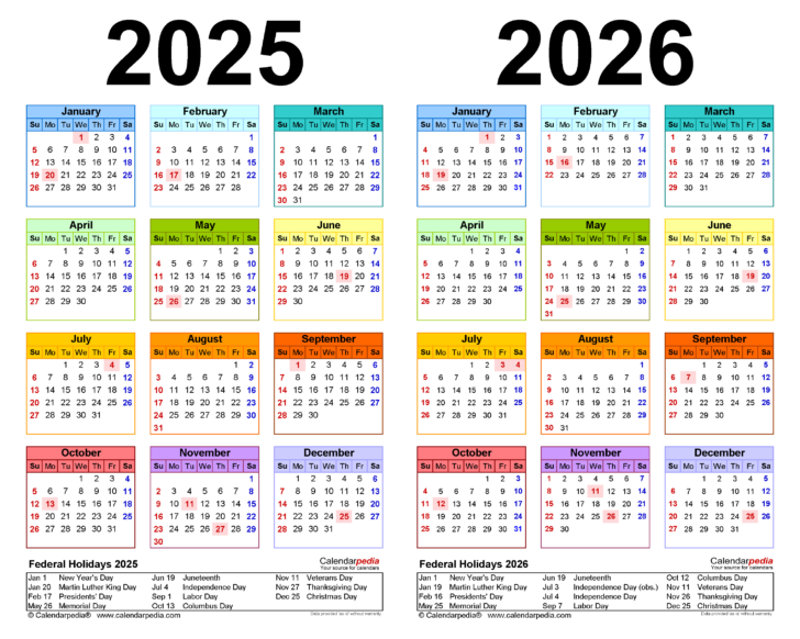 Free Printable Calendar August 2025 to July 2026
