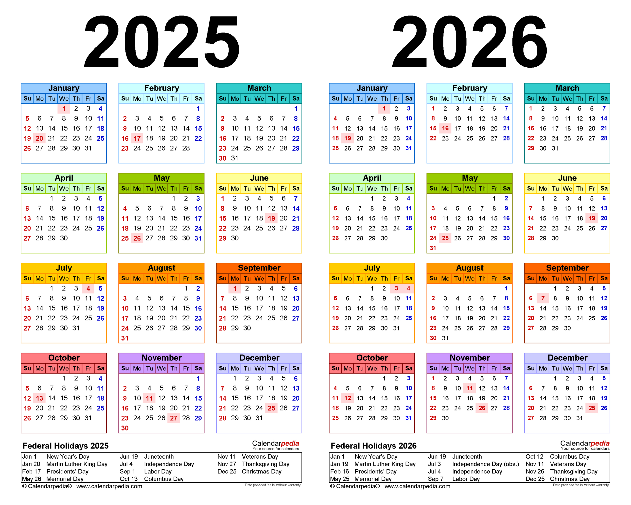 2025-2026 Two Year Calendar - Free Printable Pdf Templates in Free Printable Calendar August 2025 To July 2026