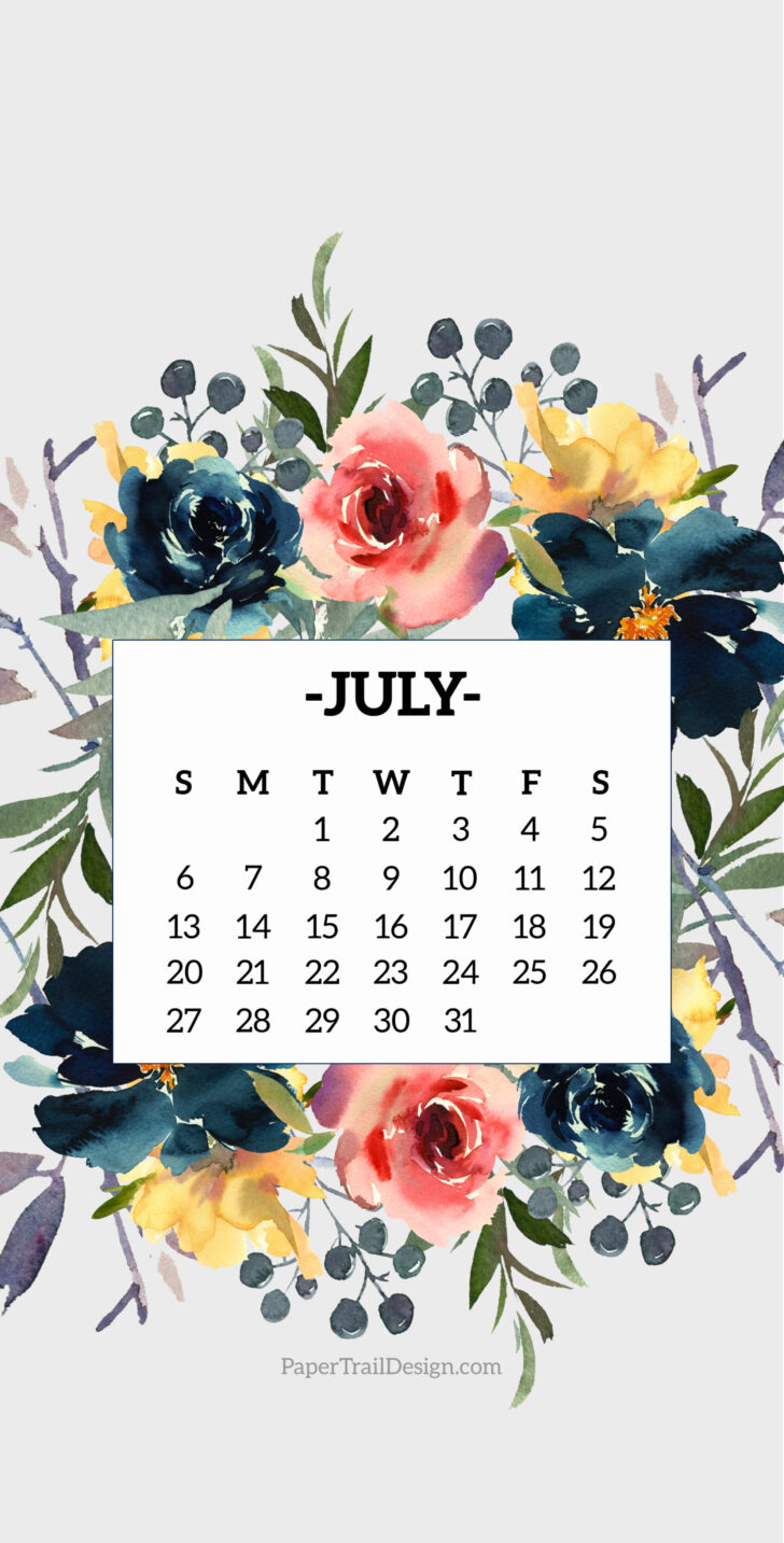 July 2025 Calendar Wallpaper
